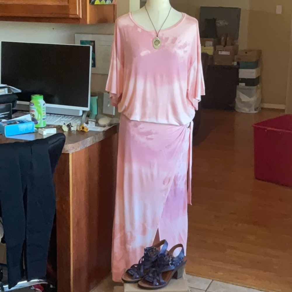 Free People Alyssa Pink Wrap Dress Size M, NWT - Picture 5 of 16